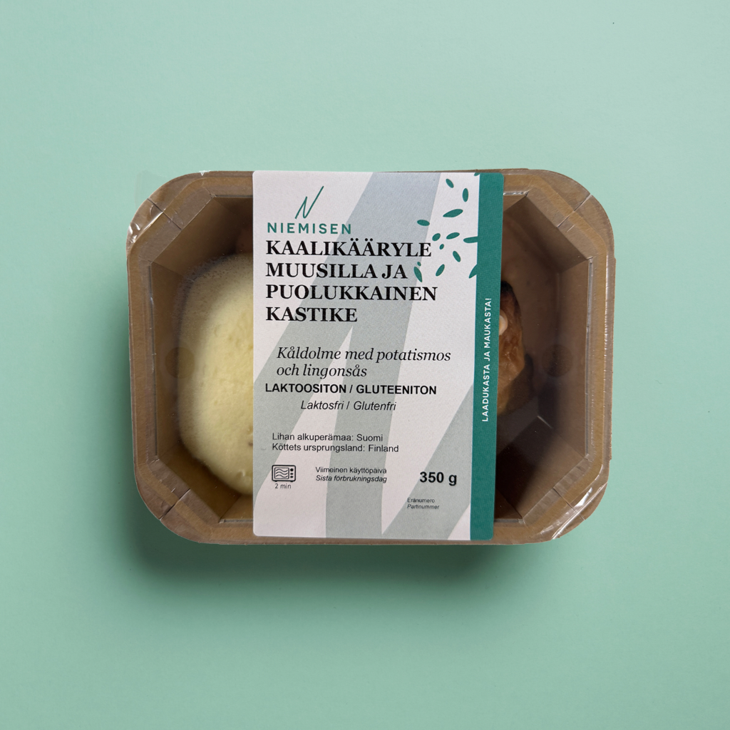 Kaalikääryle muusilla annos